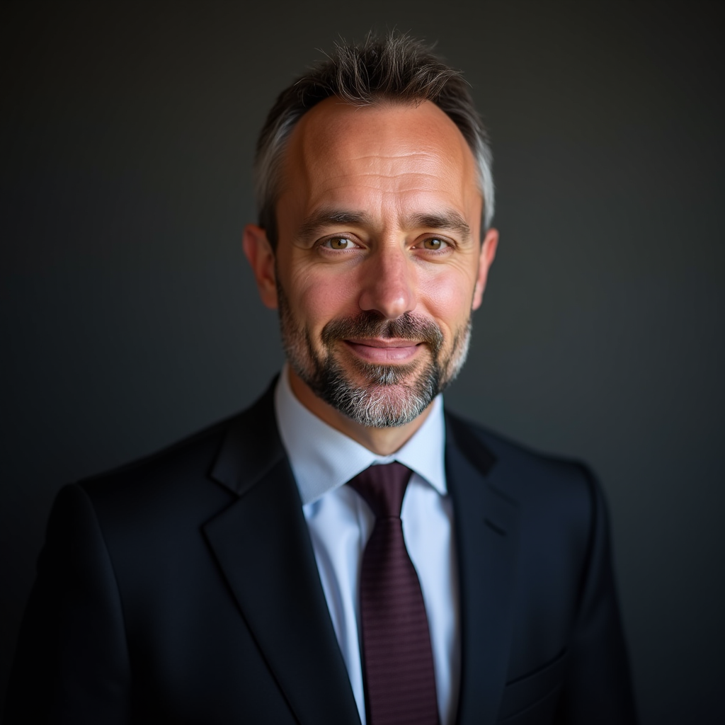 Portrait professionnel de Maître Jean Dubois, directeur juridique de JURIDPARLANT, avocat spécialisé en droit routier